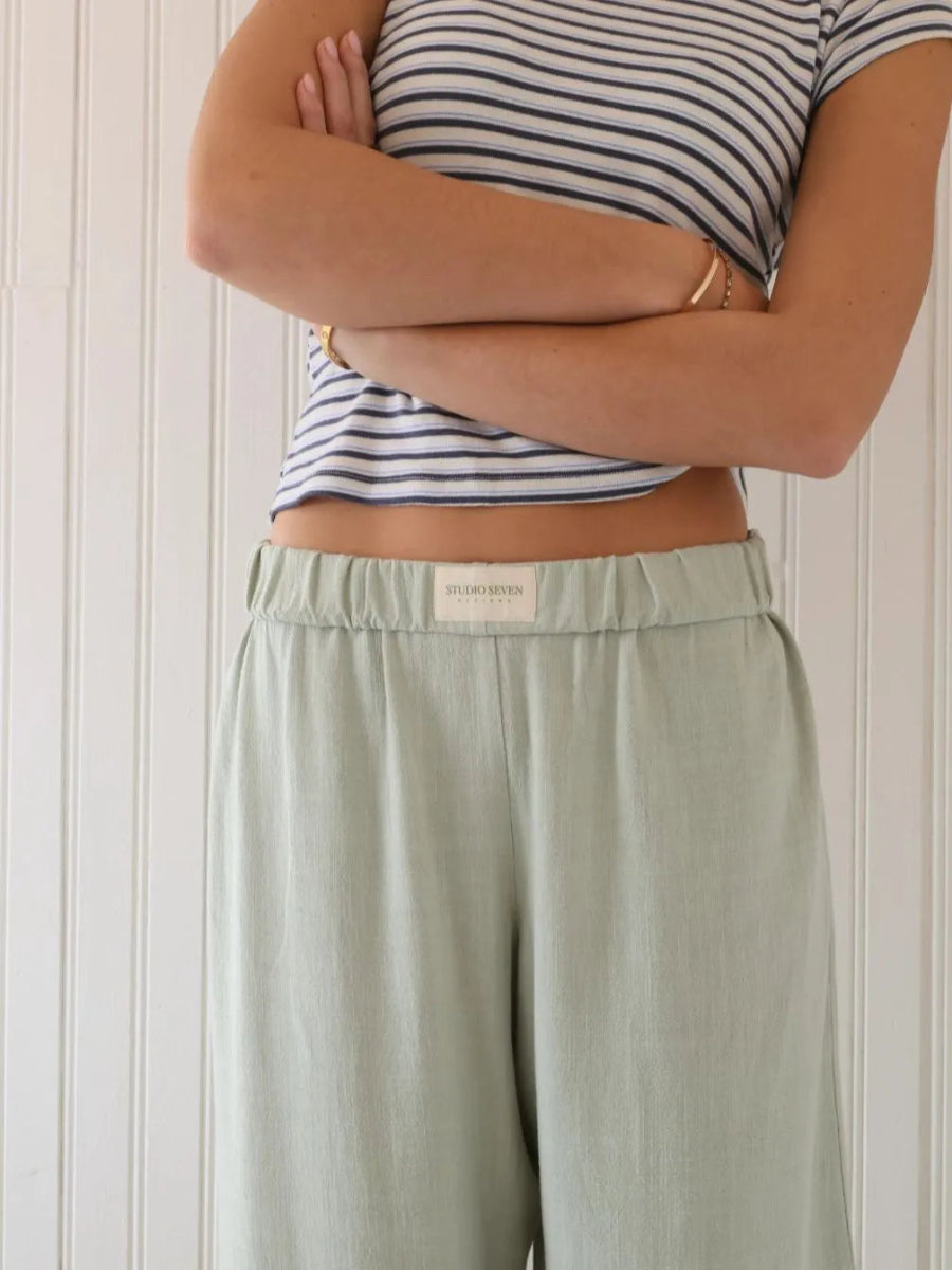 Mattina Serena Pants - Sage - Mosa Milano