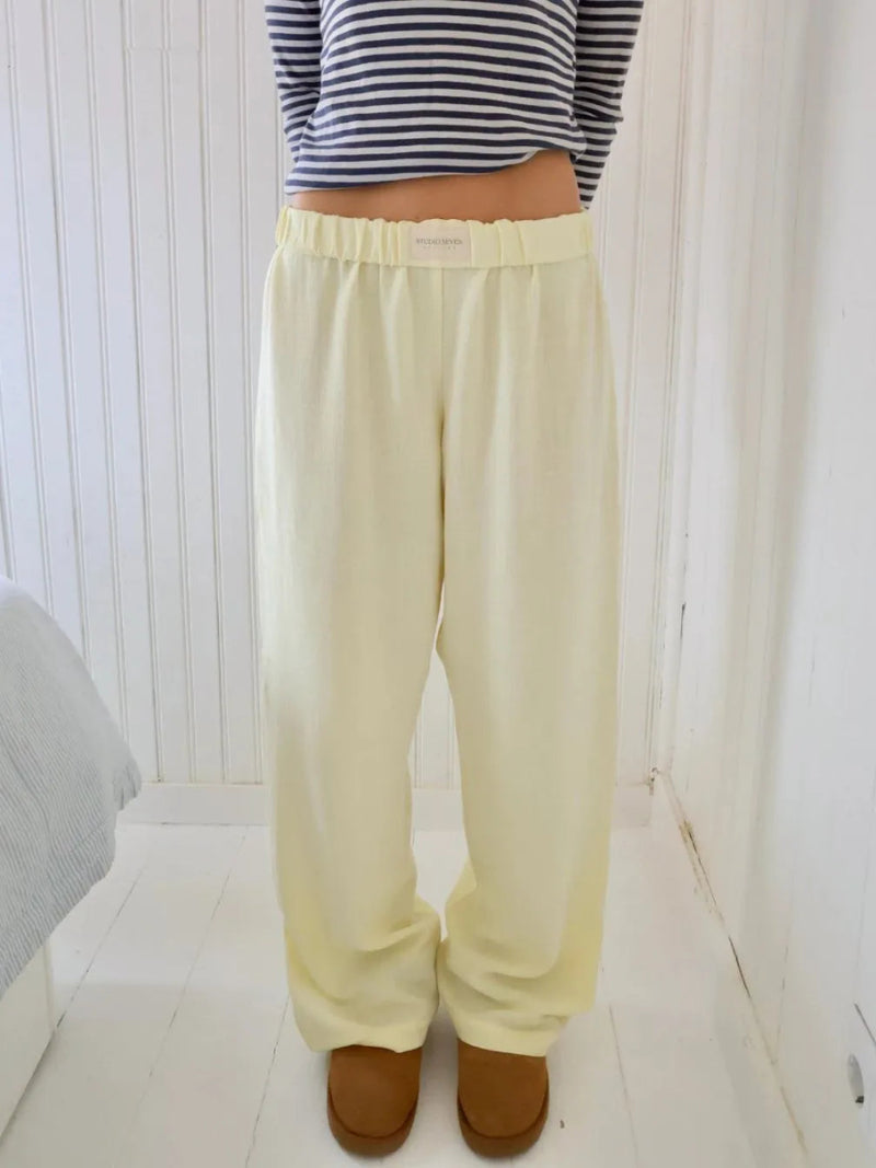 Mattina Serena Pants - Yellow - Mosa Milano