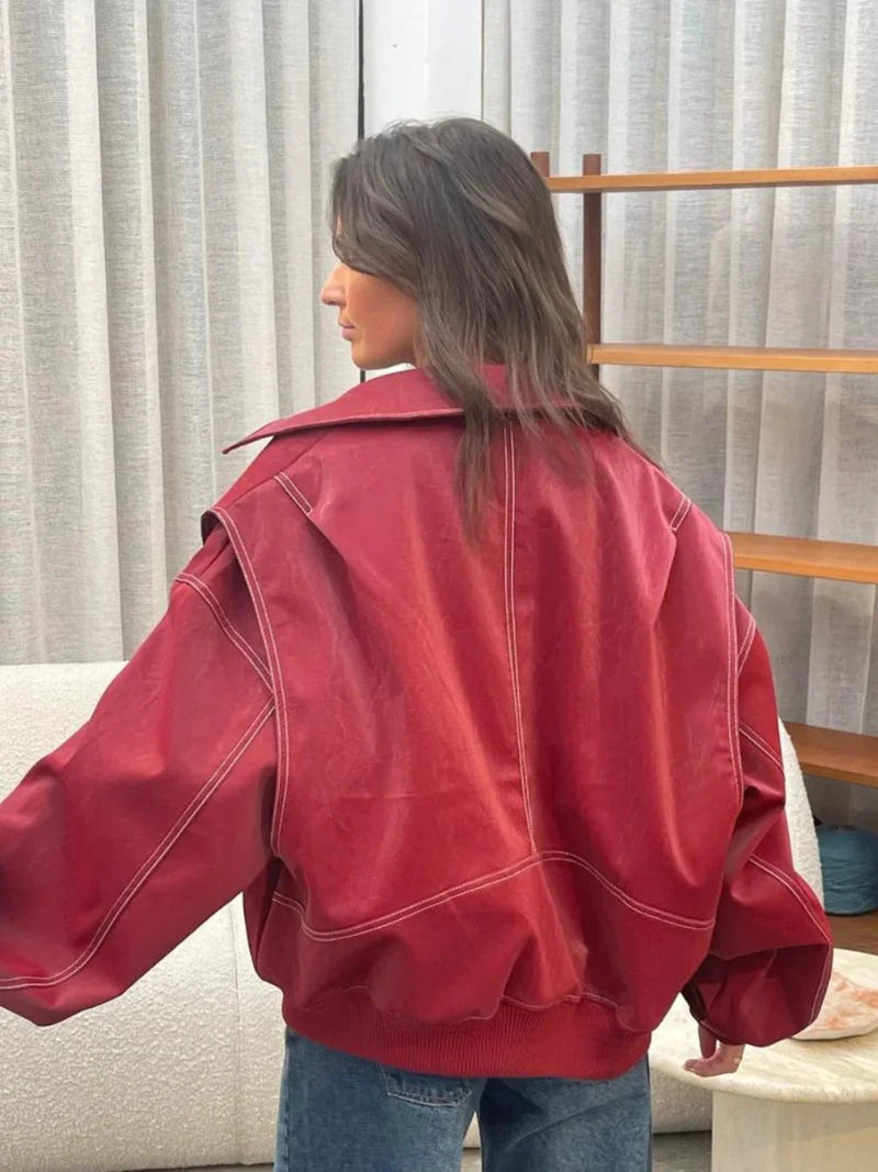 Nebbia Rossa Jacket - Wine Red - Mosa Milano